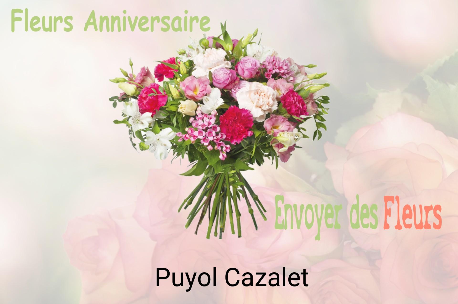 Bouquet de fleurs d’anniversaire livré à Puyol-Cazalet