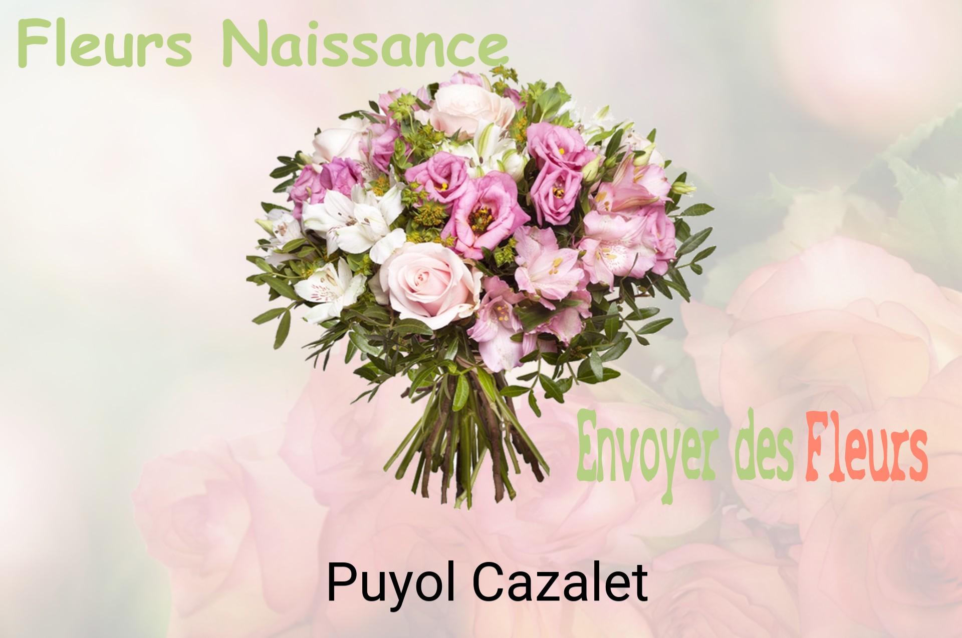 Bouquet de fleurs de naissance livré à Puyol-Cazalet