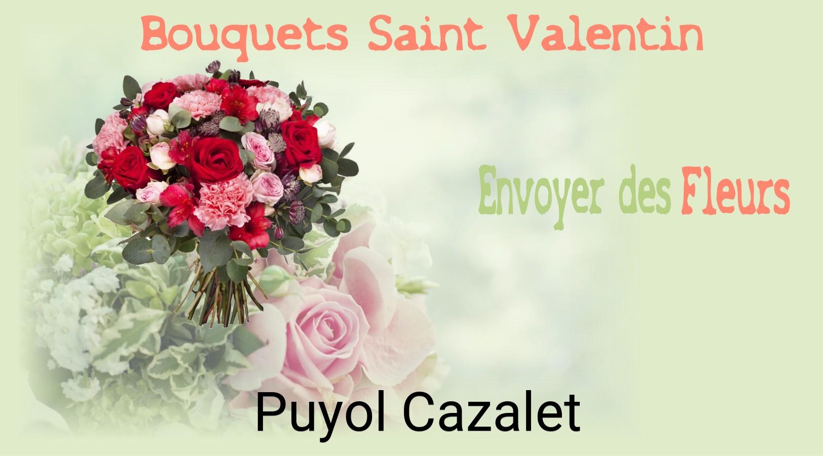 Roses de Saint-Valentin livrées à Puyol-Cazalet